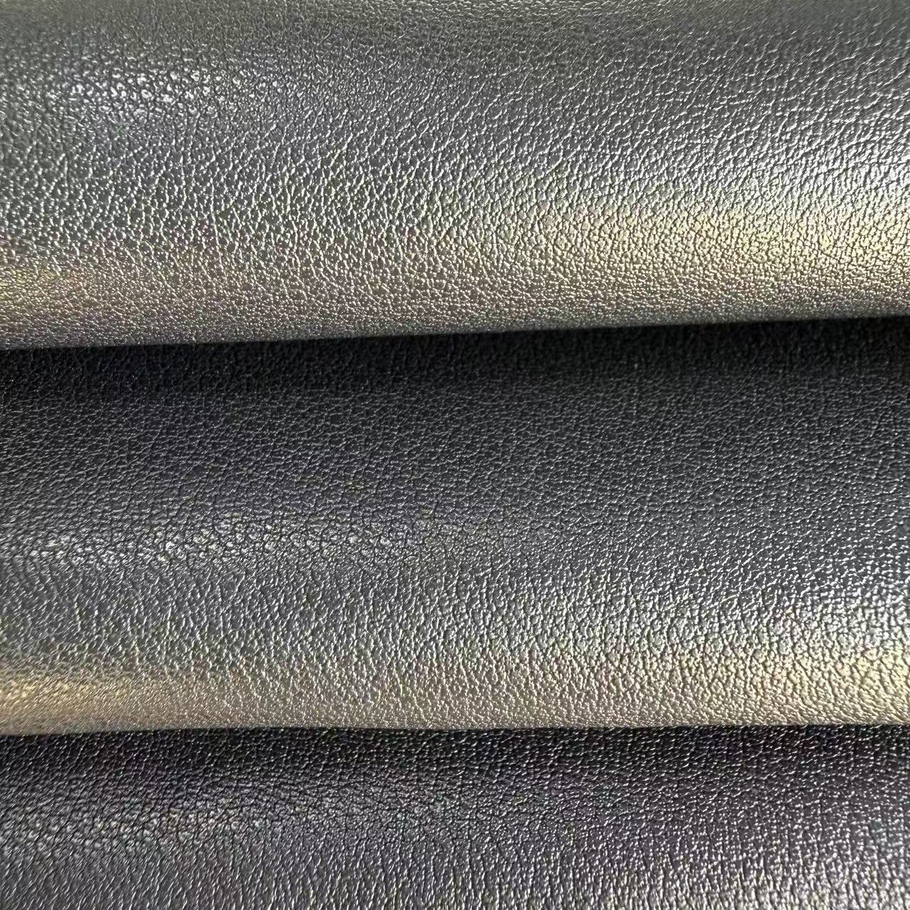 Black Recycled Leather